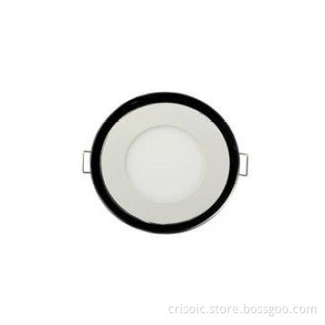 Round Slim Flat Panel Light 6W Double Control LED Light Bri